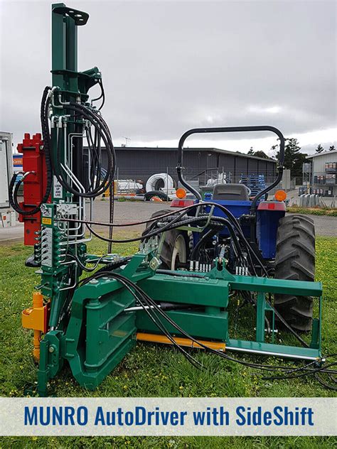 munro skid steer post driver|munro downforce driver.